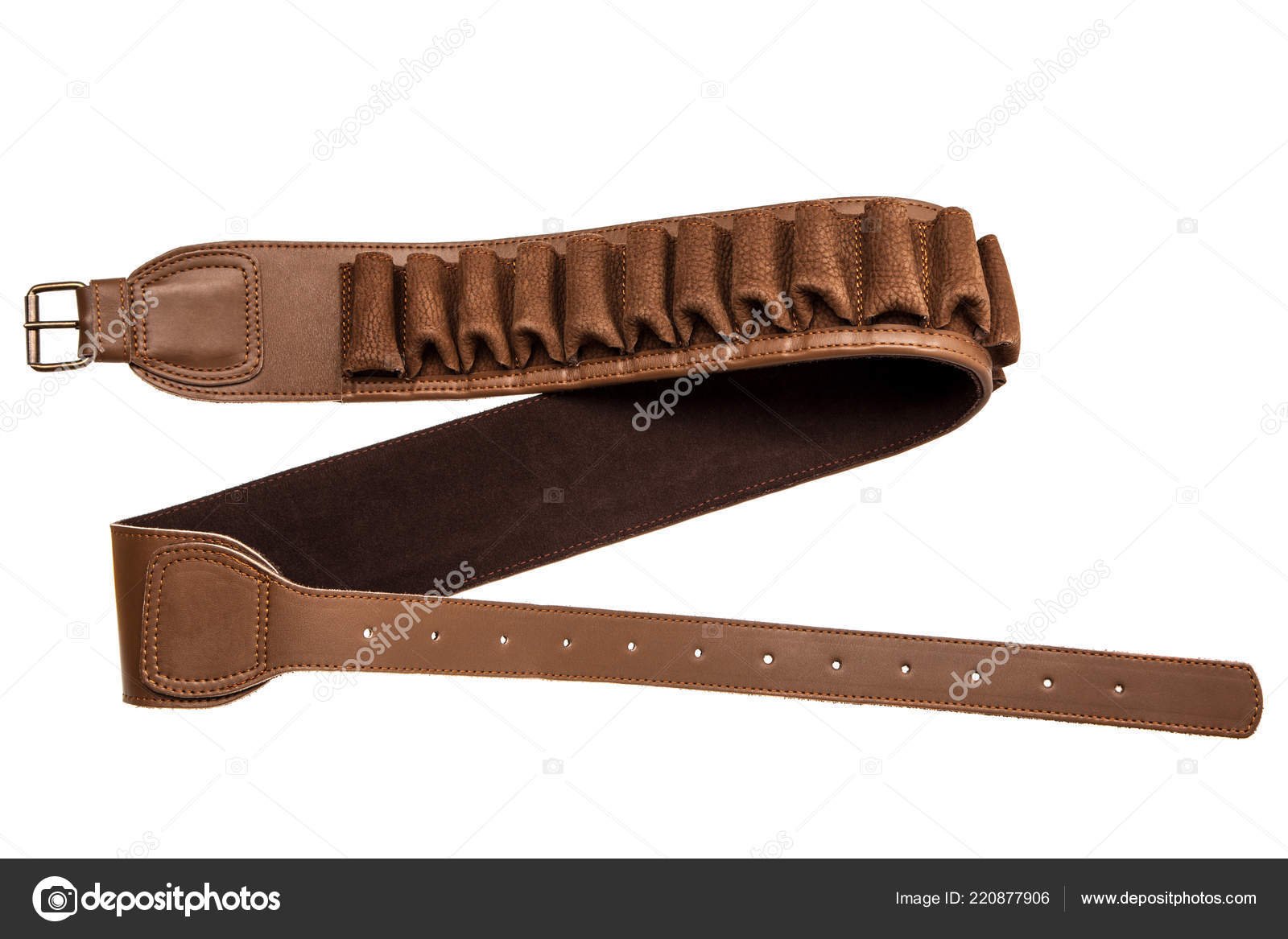 Leather Bandolier Isolated White Background Stock Photo by  ©4solidwork.gmail.com 220877906